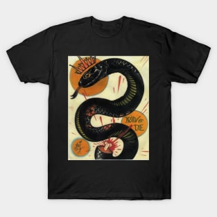 join or die, socialist black snake, tattoo art T-Shirt